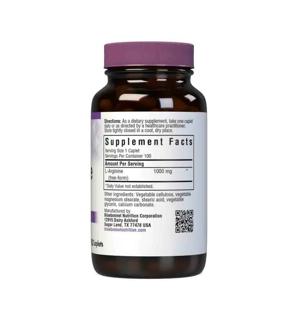 L-Arginine 1000 mg, 100 caplets