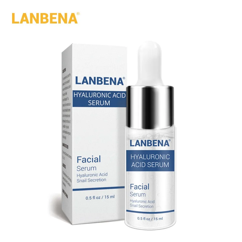 LANBENA Hyaluronic Acid Serum Blackhead Removing Moisturizing Acne Treatment Skin Care Repair Whitening AntiAnging Winkles 15ml