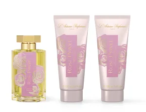 L'Artisan Parfumeur Rose Privee 3Pc GiftSet 3.4Oz EDP, ShowerCream & Body Lotion