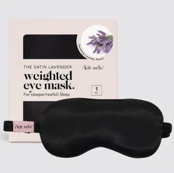 Lavender Weighted Satin Eye Mask