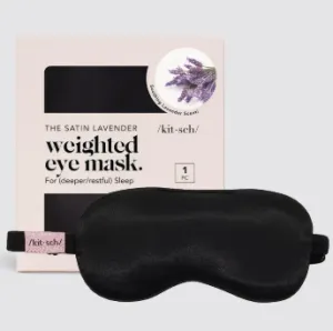 Lavender Weighted Satin Eye Mask