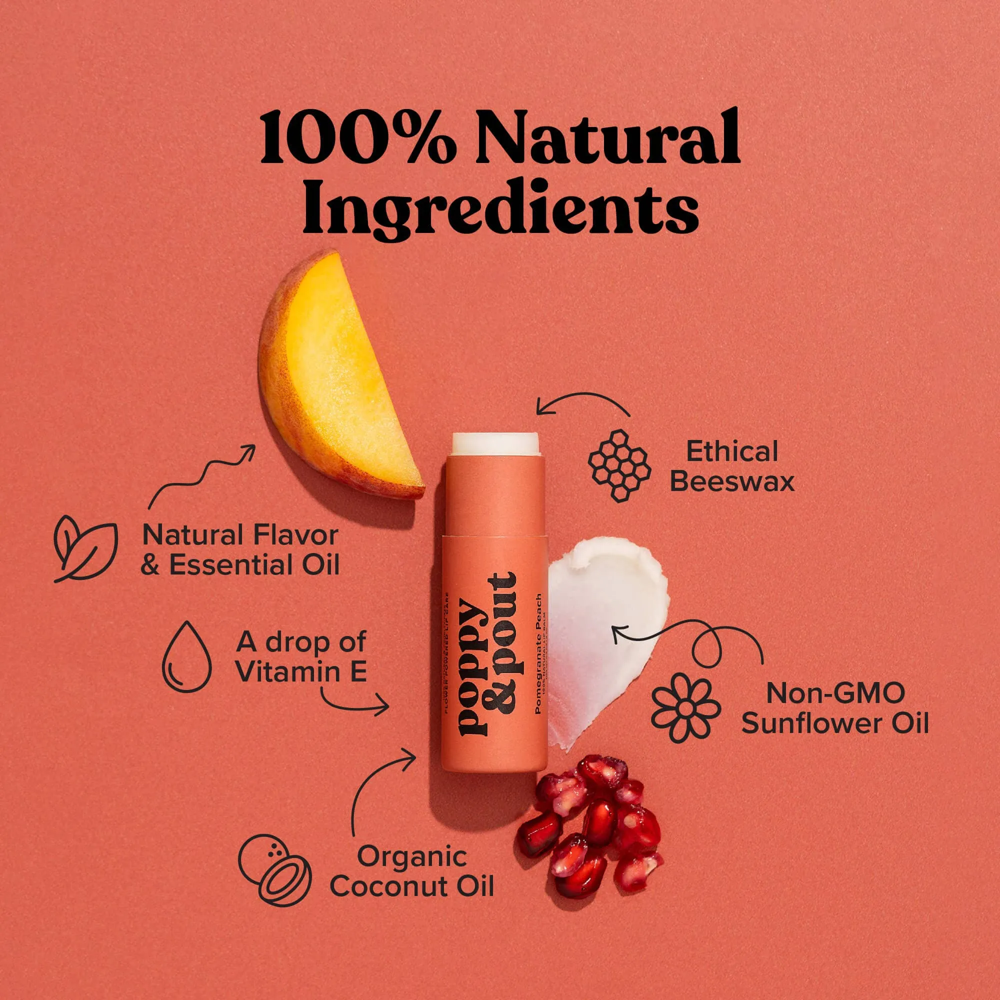 Lip Balm Pomegranate Peach