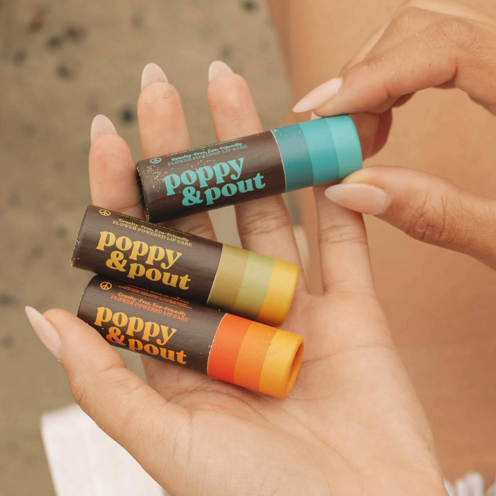 Lip Balm, Retro Surf, Citrus Sunrise | Poppy & Pout