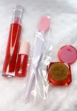 Lip Luv Combo  (Lip Scrub, Lip oil, Lip Gloss Set)