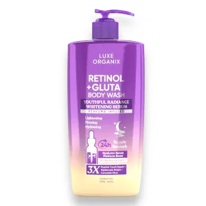 Luxe Organix - Retinol   Gluta Youthful Radiance Whitening Serum Perfume Infused Body Wash 1000g ( PURPLE )