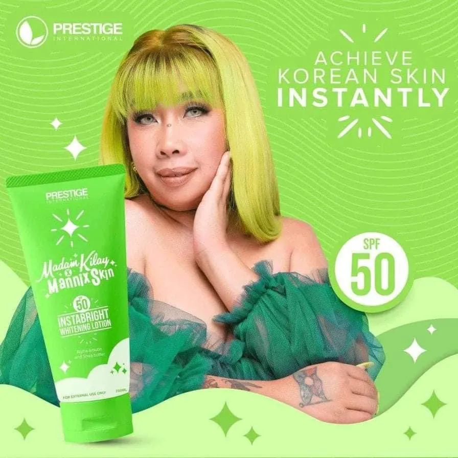 Madam Kilay x Mannix Skin - Instabright Whitening Lotion SPF50 -  250ml