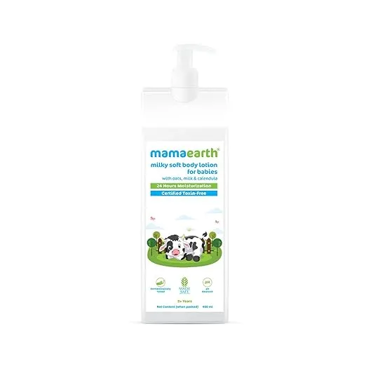 Mamaearth Milky Soft Body Lotion with Oats, Milk & Calendula - 400ml