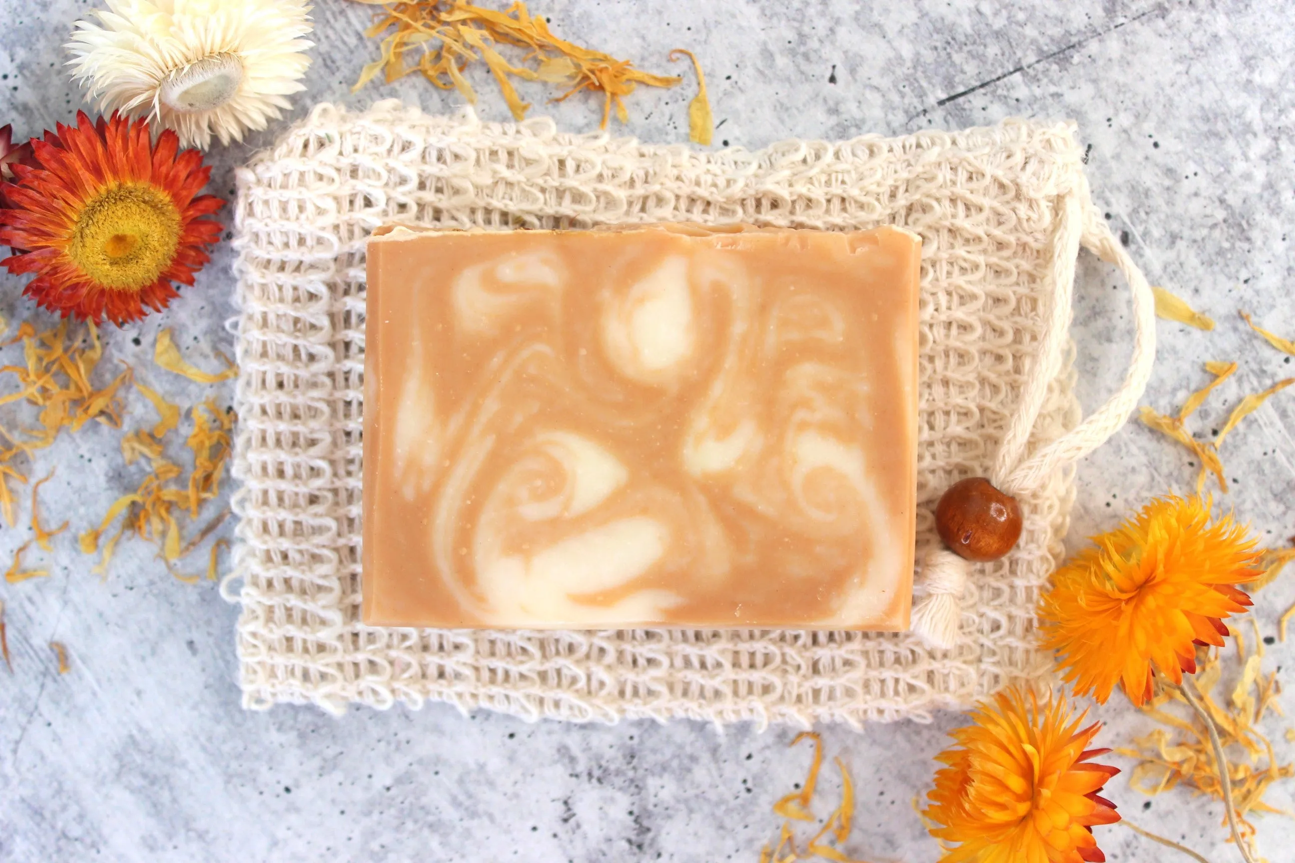 Mild Soap for Dry Skin | Orange and Honey Soap | Northern Glow Soap and Skincare