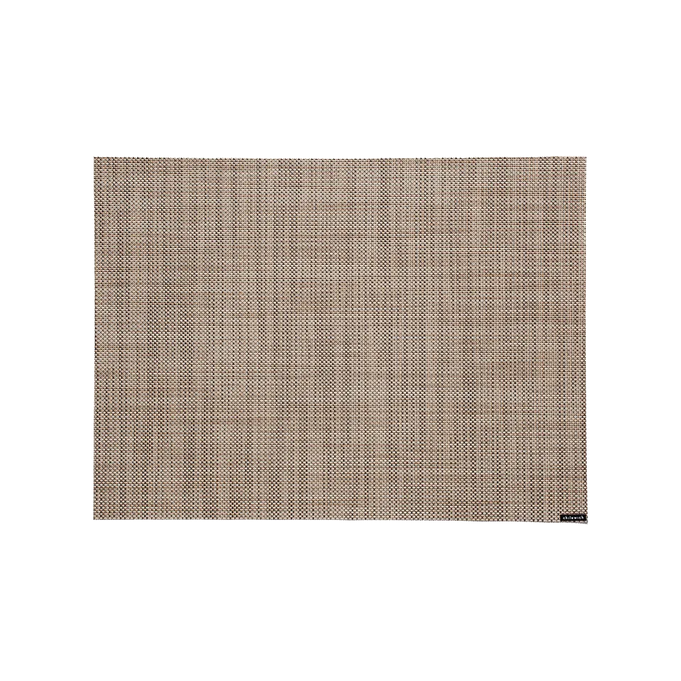 MINI BASKETWEAVE RECTANGLE PLACEMAT, LINEN