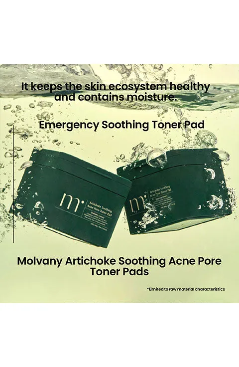 MOLVANY ARTICHOKE SOOTHING ACNE PORE TONER PAD