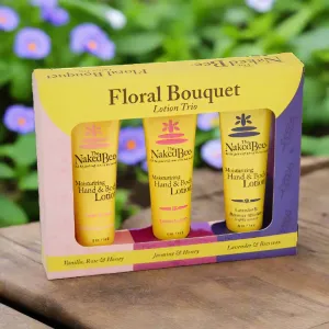 Naked Bee Lotion Trio - Floral Bouquet