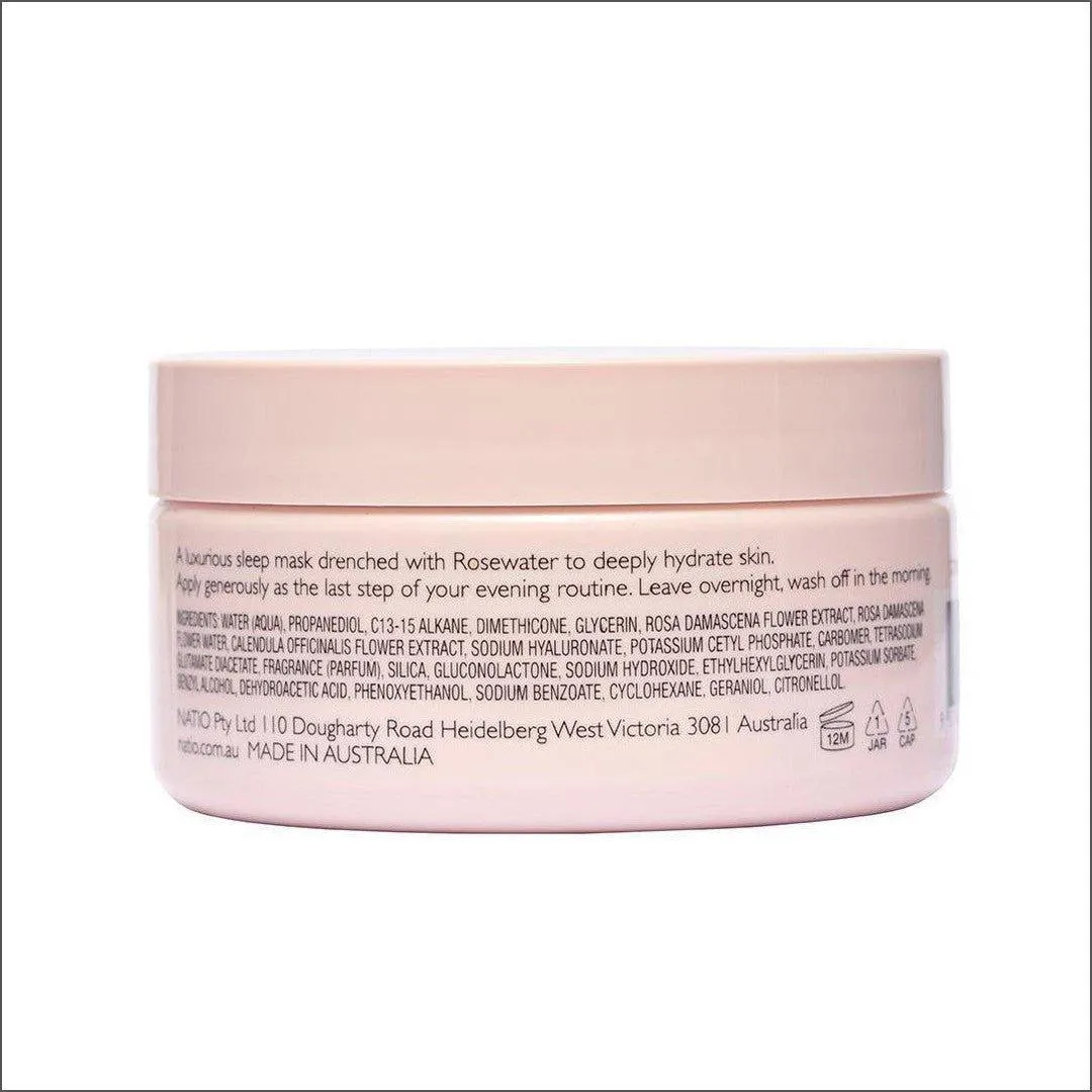 Natio Rosewater Hydration Moisture Gel Sleeping Mask 100g