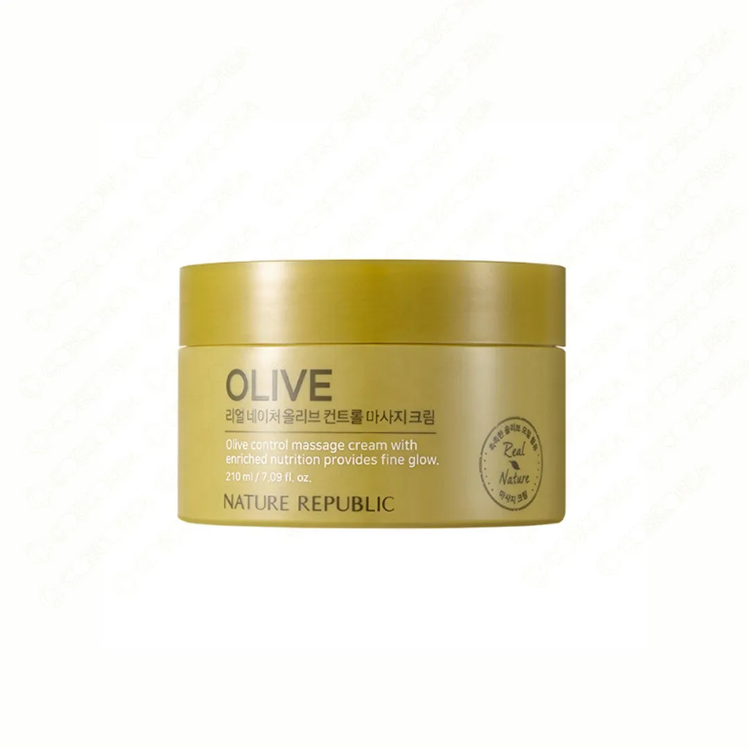 Nature Republic Real Nature Olive Control Massage Cream 210ml