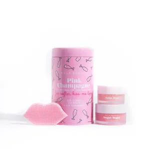 NCLA Beauty - Pink Champagne Lip Care & Lip Scrubber Set, A $40 value