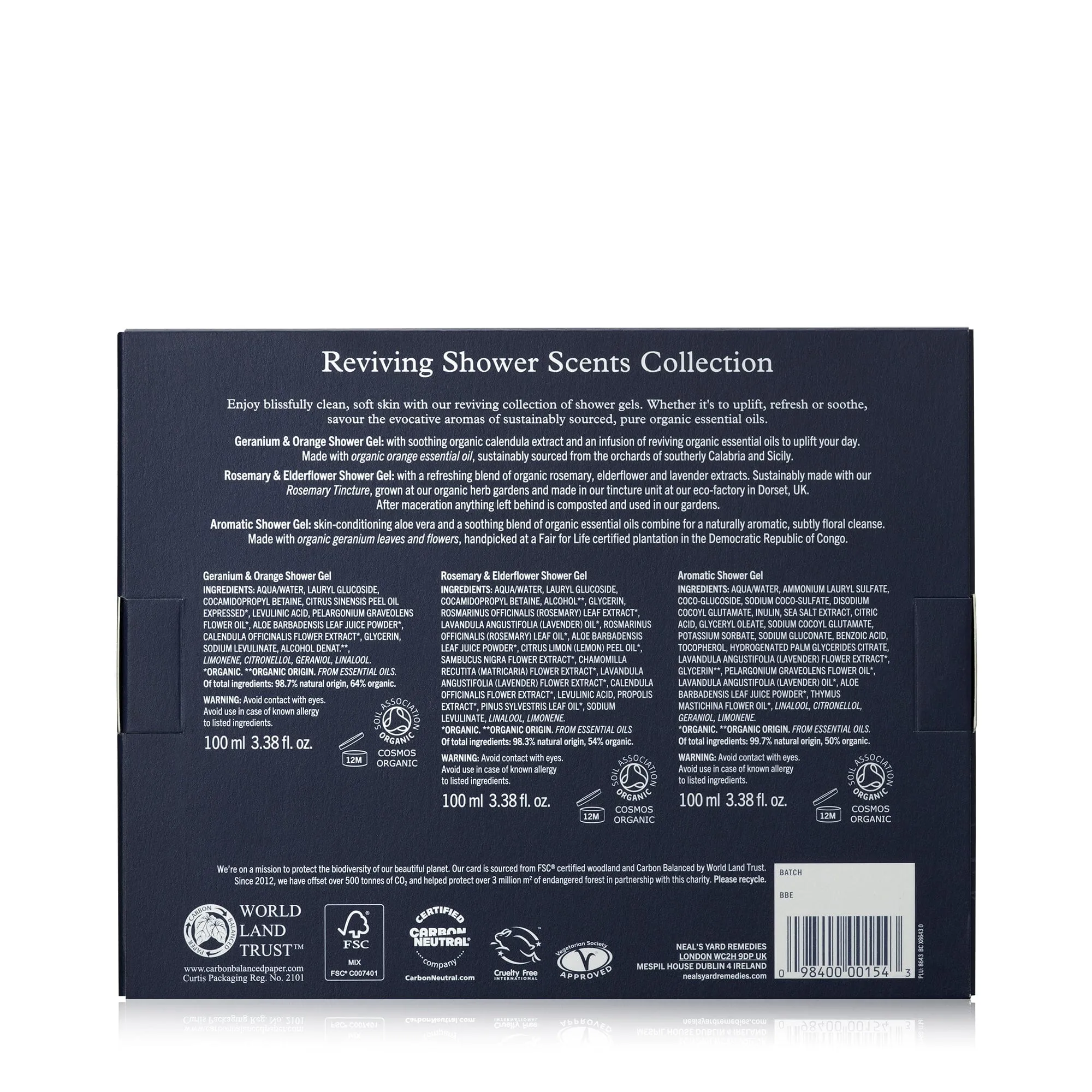 Neals Yard Reviving Shower Scents Collection 2023
