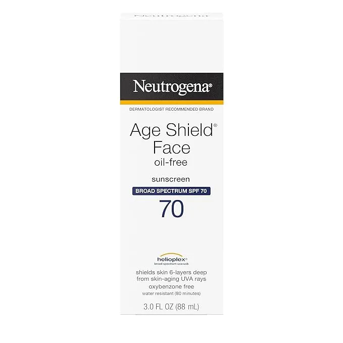 Neutrogena Age Shield Face Oil-Free Sunscreen Lotion - SPF 70