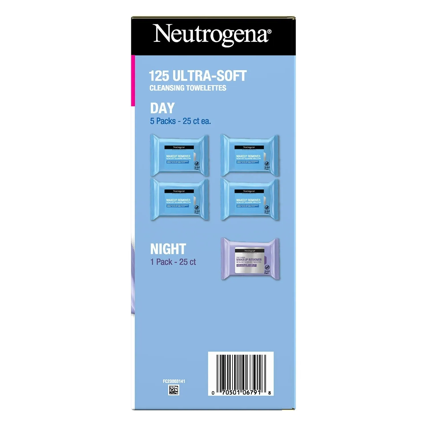 Neutrogena Makeup Remover & Night Calming Cleansing Towelettes - 25ct/5pk