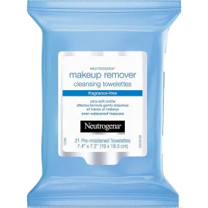 NEUTROGENA - Makeup Remover Cleansing Towelettes, Fragrance Free - 21 Towelettes