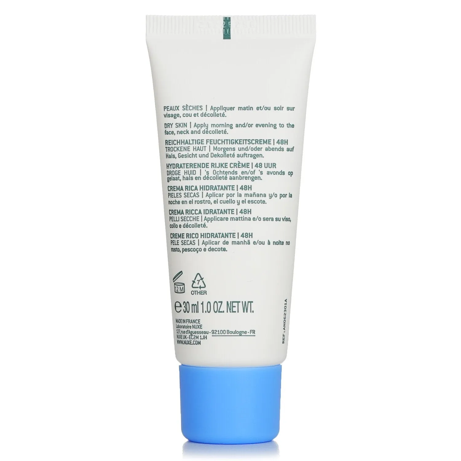 NEW Retails $38 NUXE Creme Fraiche De Beaute 48HR Moisturising Rich Cream - Dry Skin 30ml