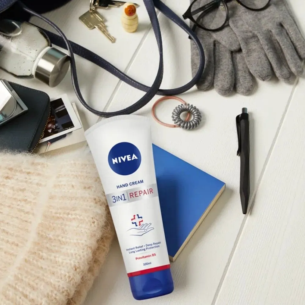 Nivea 3 In 1 Instant Relief & Deep Repair Hand Cream 100ml