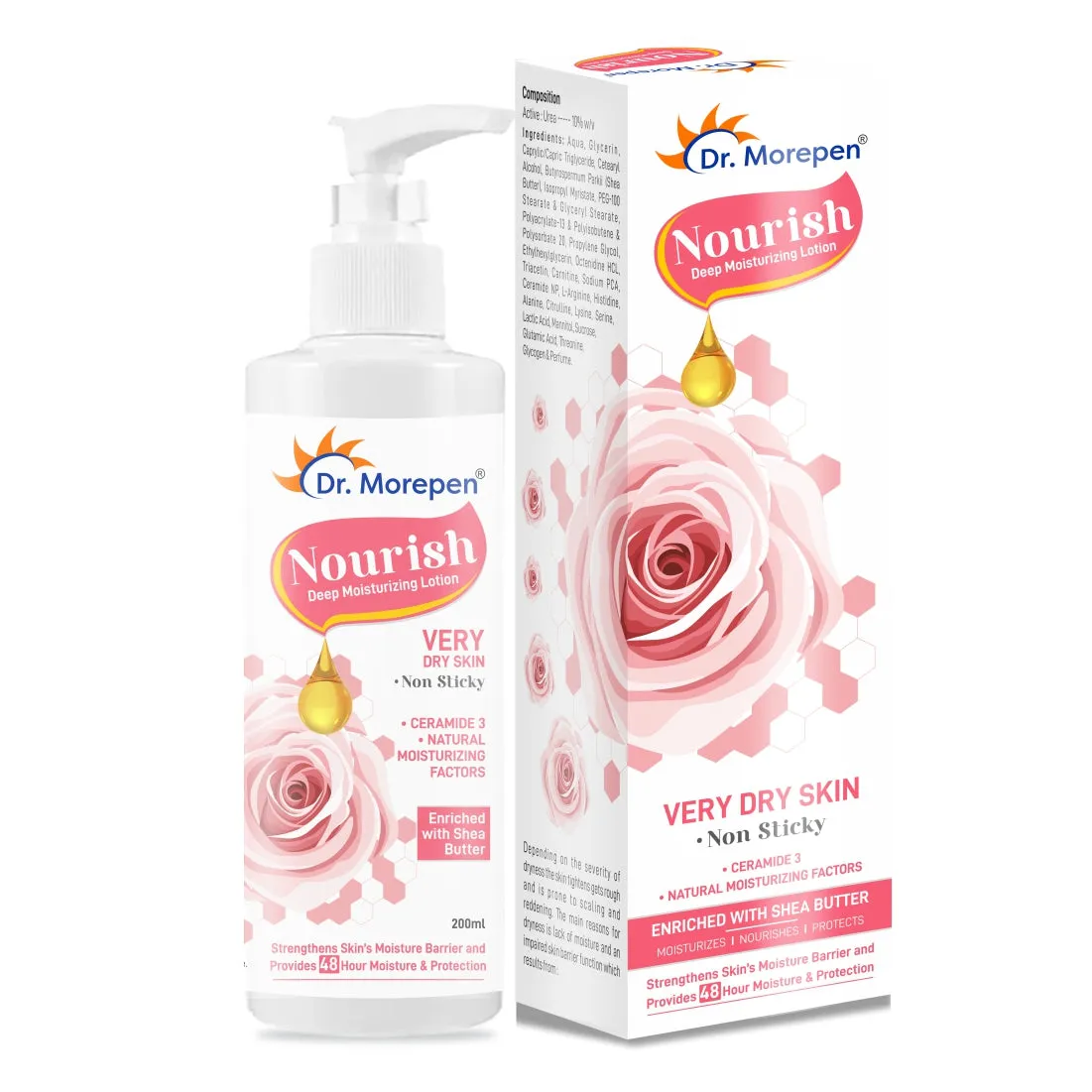 Nourish Body Deep Moisturizing Lotion -By Dr. Morepen (Pack of 2)