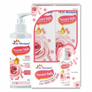 Nourish Body Deep Moisturizing Lotion -By Dr. Morepen (Pack of 2)