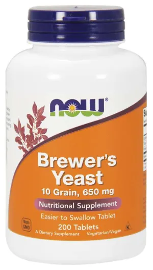 Now Brewer's Yeast 650mg - 200 Tablets