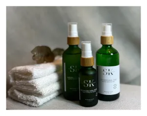 Nurturing Oil Cleanser, Organic Rose Toner & Multivitamin Serum