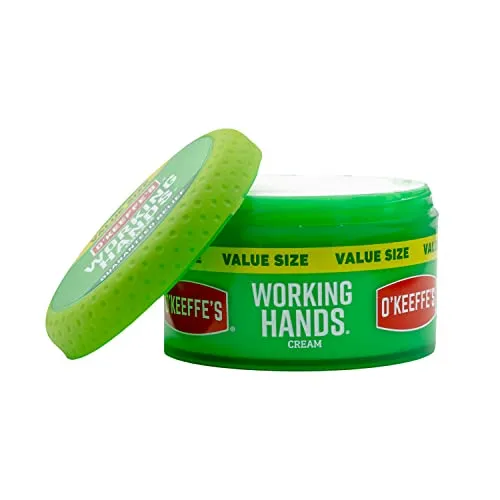 O'Keeffe's Working Hands Hand Cream, Heals, Relieves and Repairs Extremely Dry, Cracked Hands, Boosts Moisture Levels, Value Jar 6.8oz/192g, (Pack of 1) K1680004