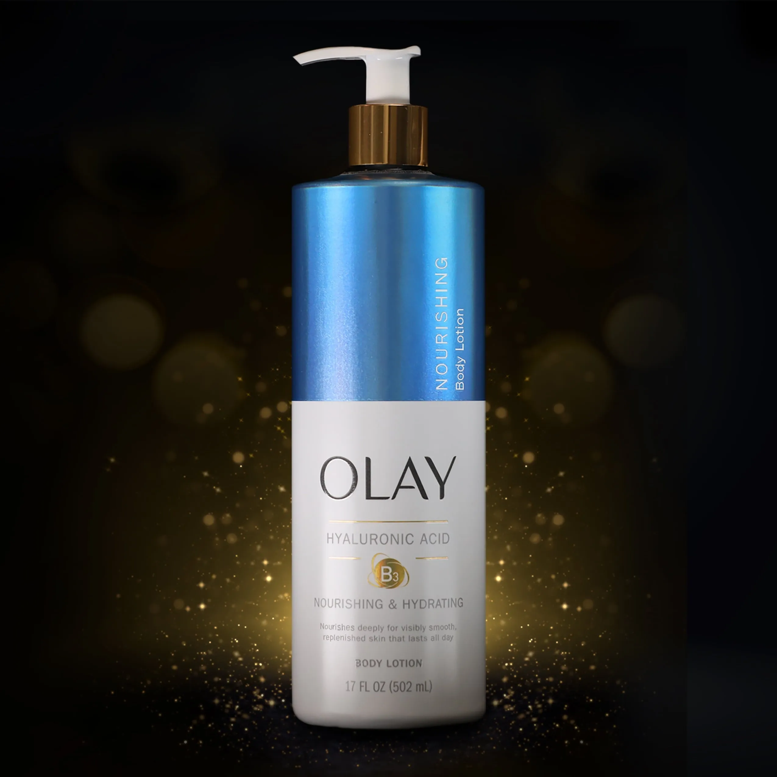 Olay Nourishing & Hydrating Body Lotion with Hyaluronic Acid, 17 fl oz
