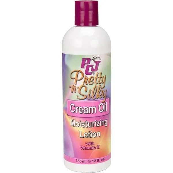 PCJ Pretty-N-Silky Cream Oil Moisturizing Lotion 12 oz