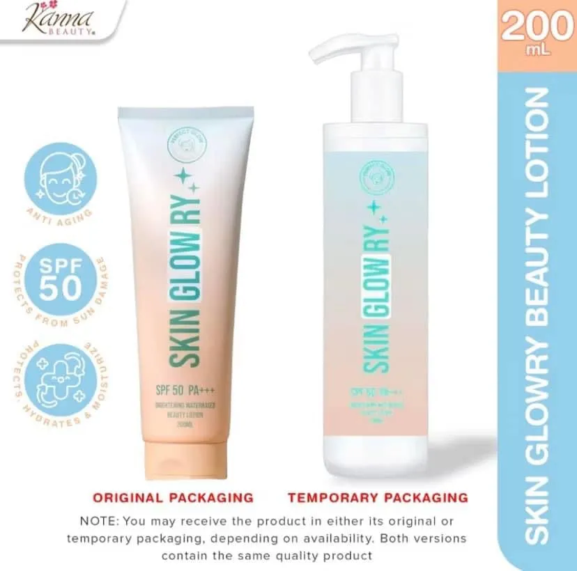 Perfect Glow - SKIN GLOW RY - Whitening Waterbased Brightening Lotion SOF 50 PA    - 200 ML