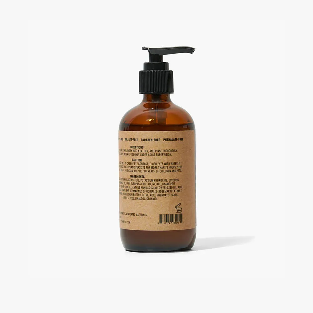 P.F. Candle Co. 8oz Hand Soap & Body Wash /  Amber & Moss