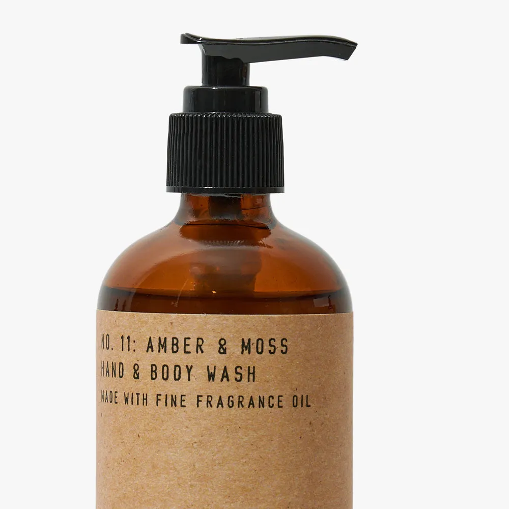 P.F. Candle Co. 8oz Hand Soap & Body Wash /  Amber & Moss