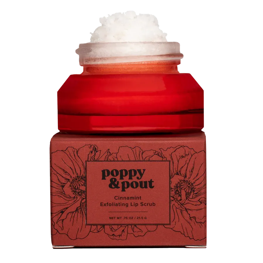 POPPY & POUT - EXFOLIATING LIP SCRUB 0.75 OZ