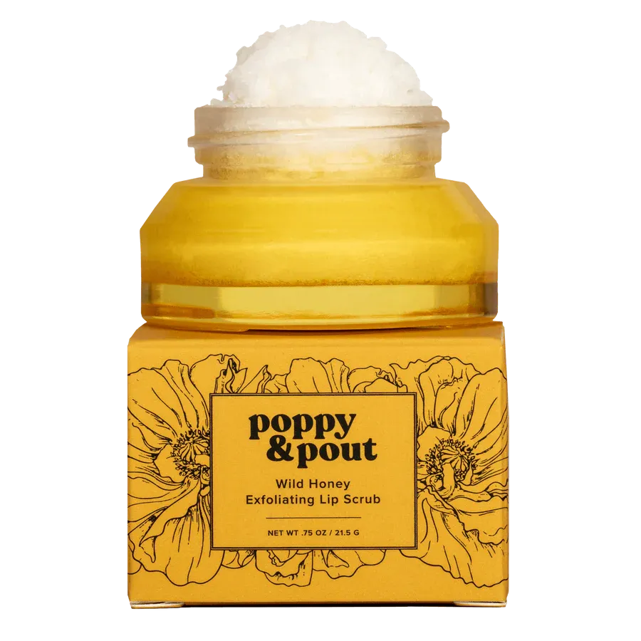 POPPY & POUT - EXFOLIATING LIP SCRUB 0.75 OZ