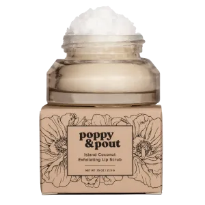 POPPY & POUT - EXFOLIATING LIP SCRUB 0.75 OZ