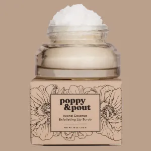 Poppy & Pout, Lip Scrub, Island Coconut