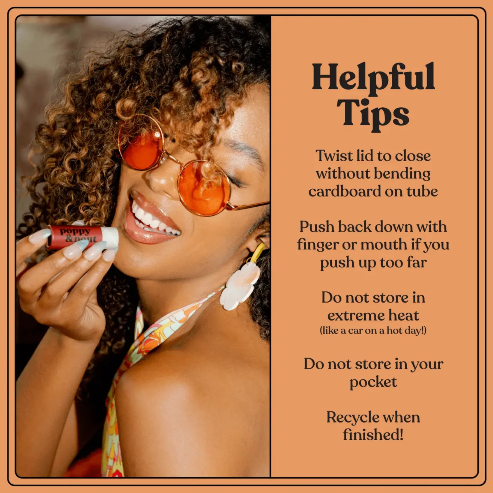 Poppy   Pout Lip Balm - Honey Bunch