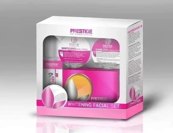 Prestige Whitening facial set - maintenance set  (Blue box)