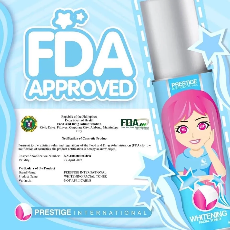 Prestige Whitening facial set - maintenance set  (Blue box)