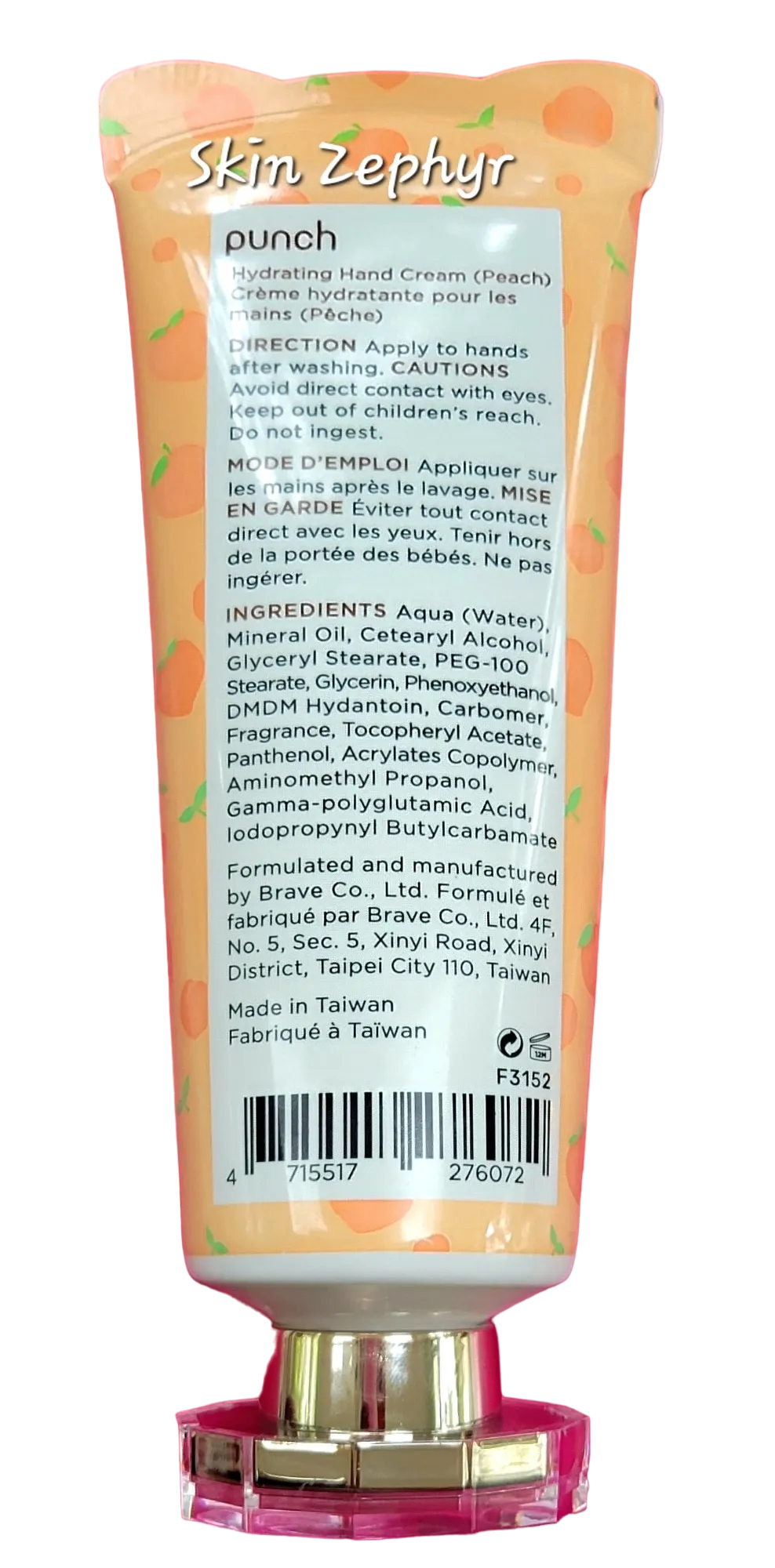 Punch Peach Hydrating Hand Cream