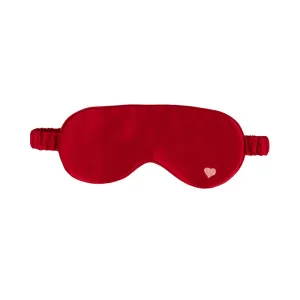 "Love Heart" Silk Sleep Eye Mask - Red