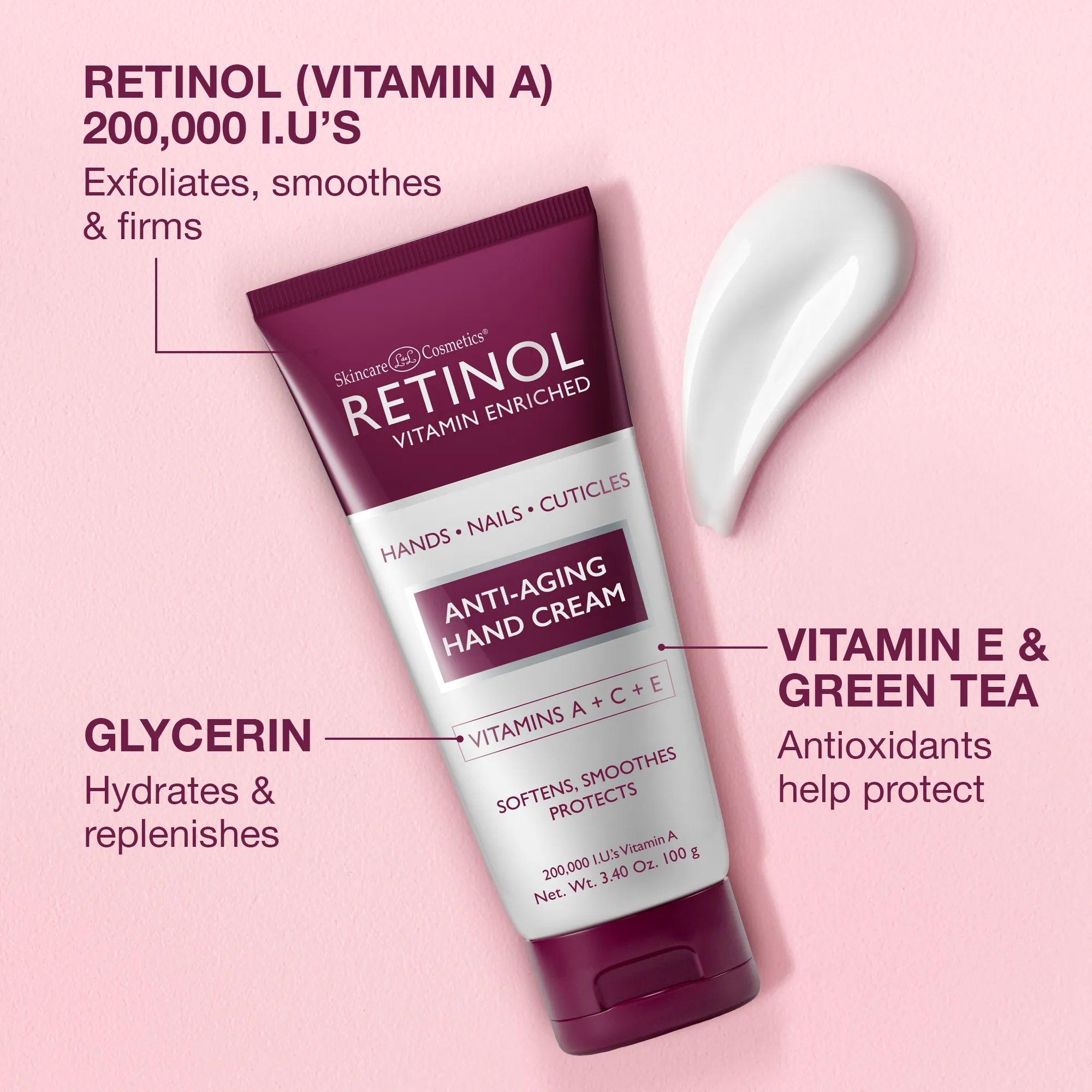 Retinol Luxurious and Ultra-Smoothing Hand Cream to Hydrate and Condition