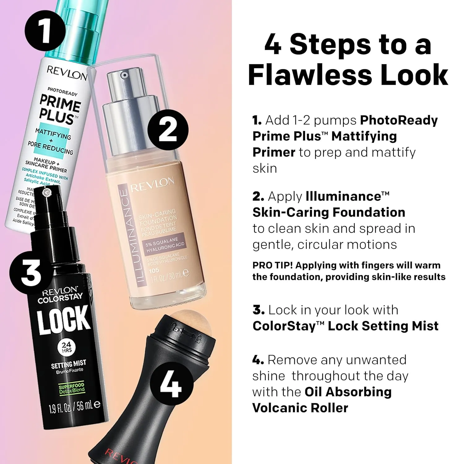 Revlon Illuminance Skin-Caring Liquid Foundation, Hyaluronic Acid, Hydrating and Nourishing Formula with Medium Coverage, 217 Beige, 1 fl oz