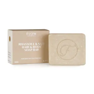 Rhassoul & Salt Hair & Body Soap Bar, 120 g