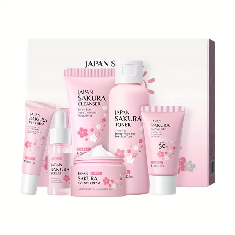 Sakura Skin Care Six-piece Set