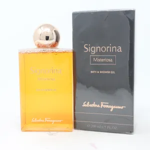 Salvatore Ferragamo Signorina Misteriosa Bath & Shower Gel 6.7oz  New With Box