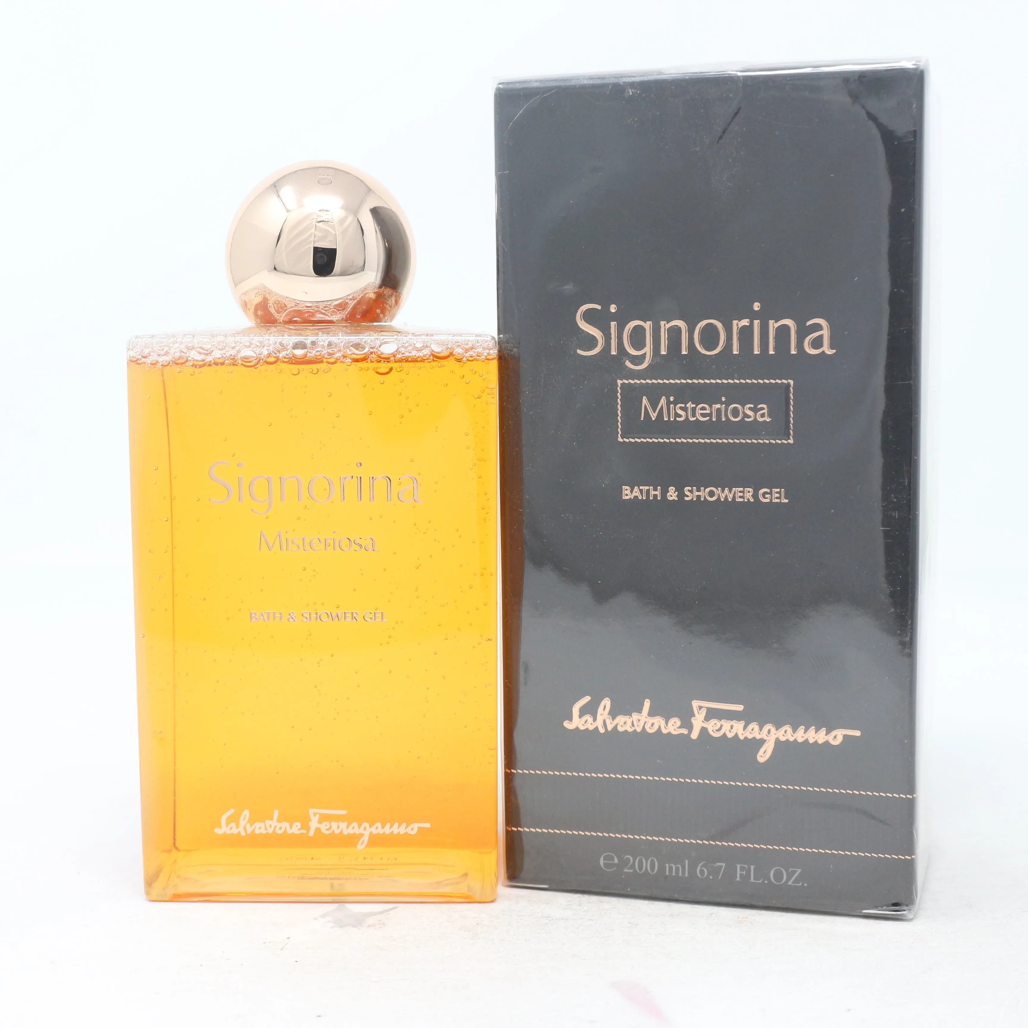Salvatore Ferragamo Signorina Misteriosa Bath & Shower Gel 6.7oz  New With Box
