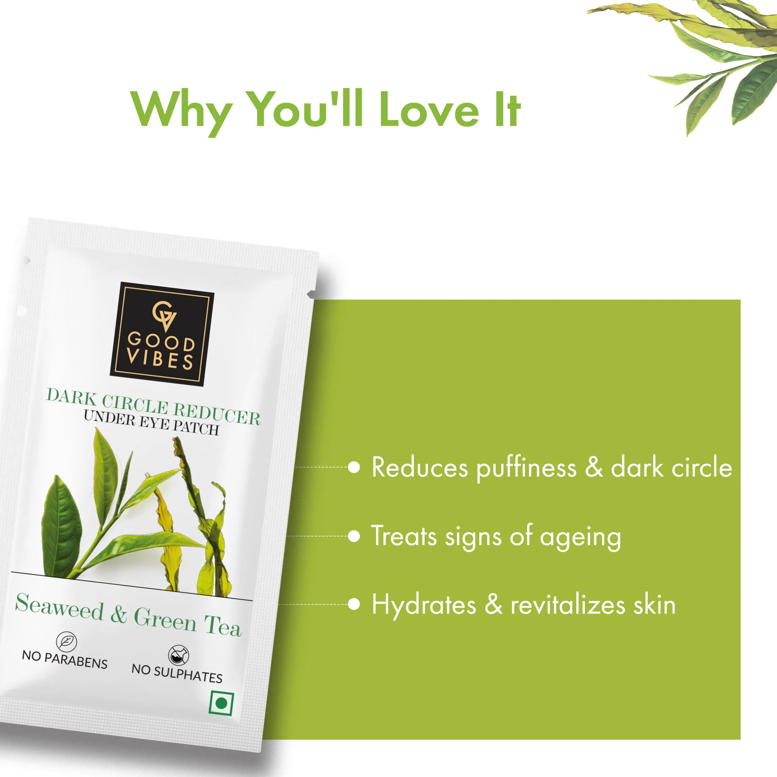 Seaweed & Green Tea Dark Circle Reducer Under Eye Patch